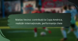 Matías Vecino: contribuții la Copa América, realizări internaționale, performanțe cheie